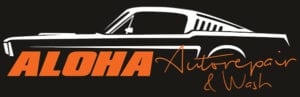 Aloha Autorepair Wash Logo Small Mustang