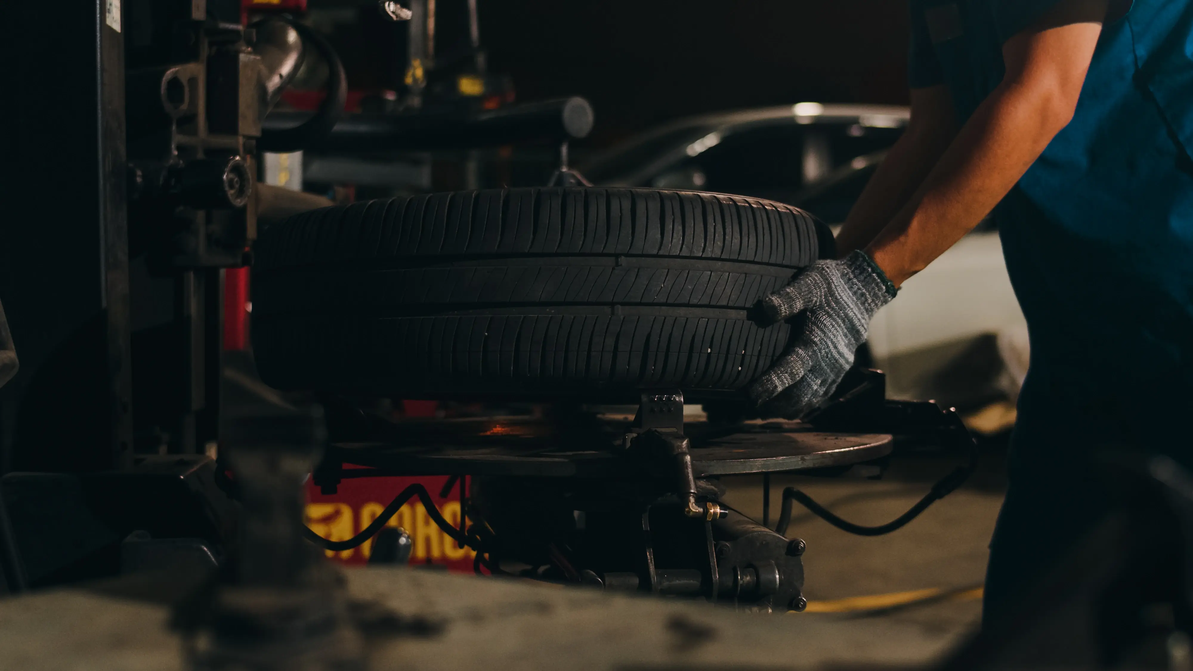 Professional Mechanic Doing Automotive Repairs Service